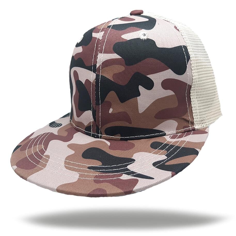 GORRA FRENTE ALGODON CON RED VISERA PLANA
