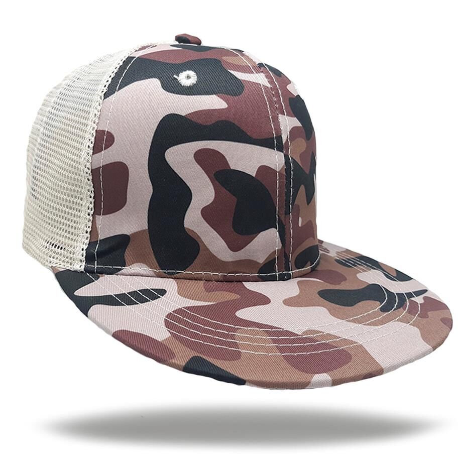 GORRA FRENTE ALGODON CON RED VISERA PLANA