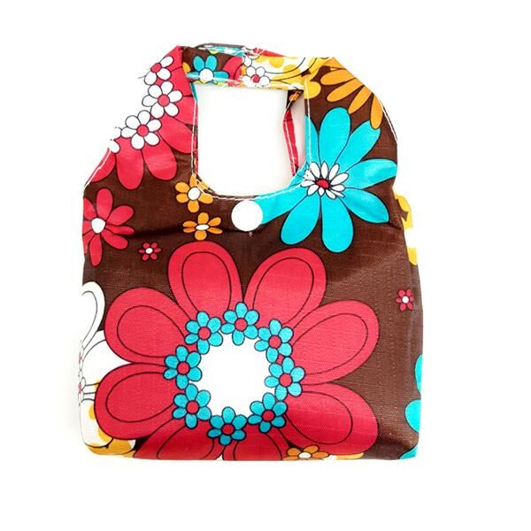 BOLSA DE COMPRAS PLEGABLE EN MINIBOLSA